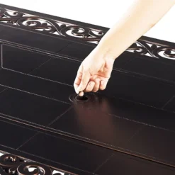 5pc Outdoor Dining Set With 48" Rectangle Fire Table & Deep Seating Swivel Rocking Chairs, Wind Blocker Lid & Covers - Oakland Living -Outdoor Furniture Store GUEST 1414dd41 2e6d 4882 ba20 328ac2623ff7 1