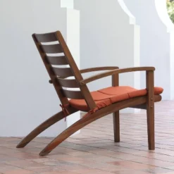 Westlake 3pc Wood Patio Chat Set With Cushion - Red Brick - Cambridge Casual -Outdoor Furniture Store GUEST 19483da8 19e7 4357 b385 e17c7429e14b