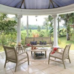 Teak Zuma Patio Sofa Gray - Cambridge Casual -Outdoor Furniture Store GUEST 1c5a79e3 e52c 4b6f ae73 9cf7bd94350e