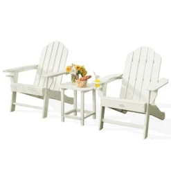 Costway 3PCS Patio Adirondack Chair & Side Table Set Weather Resistant W/ Cup Holder 11 Costway 3PCS Patio Adirondack Chair & Side Table Set Weather Resistant W/ Cup Holder -Outdoor Furniture Store GUEST 267378c4 96b0 4a11 9f62 df49a73e0743