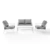 Kaplan 4pc Outdoor Seating Set - White - Crosley 1 Kaplan 4pc Outdoor Seating Set - White - Crosley -Outdoor Furniture Store GUEST 372812a3 5f86 4afc b1da 41d61ca170db