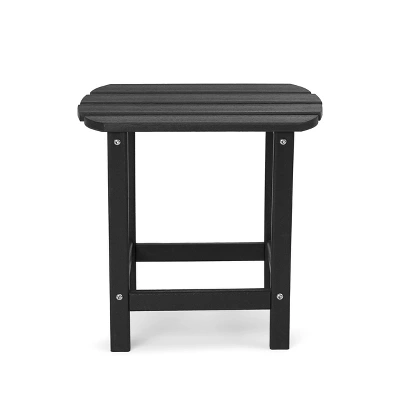 5pk Plastic Resin Adirondack Chair With Side Table & Ottoman - EDYO LIVING 8 5pk Plastic Resin Adirondack Chair With Side Table & Ottoman - EDYO LIVING - Image 6