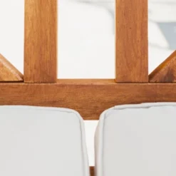 Acacia Wood X-Back Love Seat With Cushions Brown - Saracina Home -Outdoor Furniture Store GUEST 4011e201 dc2b 4024 b82d eb79d7cfd72d