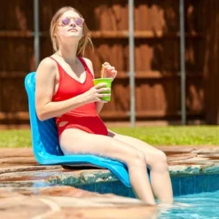 TRC Recreation Super Soft 19 Inch Tall Foam And Vinyl Folding Chair With Steel Frame Support For Beach, Lake, Park, Or Poolside, Marina Blue -Outdoor Furniture Store GUEST 4238f12e d48d 48a0 a361 848c7e95da8b