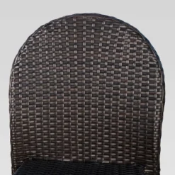 Aurora 2pk Wicker Stacking Chairs - Brown - Christopher Knight Home -Outdoor Furniture Store GUEST 450c0107 0b8b 4f52 a683 a307227e80ba