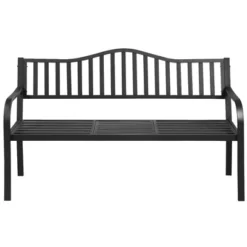 Costway Patio Garden Bench Steel Frame Adjustable Center Table Outdoor Porch Loveseats -Outdoor Furniture Store GUEST 4b020b8a 3aa8 4ad3 a37e ba4a57281e6b