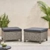 Puerta 2pk Outdoor Wicker Ottomans With Cushions - Black/Dark Gray - Christopher Knight Home 2 Puerta 2pk Outdoor Wicker Ottomans With Cushions - Black/Dark Gray - Christopher Knight Home -Outdoor Furniture Store GUEST 4f091344 9851 439b 95ce b83d54888b20