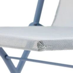 Lafuma Balcony II Colorblock Batyline Fabric Steel Frame Lightweight Foldable Portable Patio, Lawn, And Garden Bistro Chair, Ciel Sky Blue, Set Of 2 -Outdoor Furniture Store GUEST 593d29b6 0183 42e3 871f 53ea562cad9c