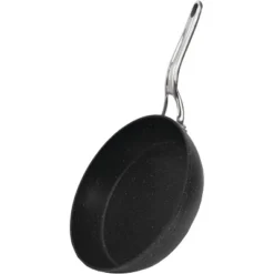The Rock By Starfrit 12" Aluminum Fry Pan With Stainless Steel Handle Black