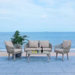 Belmi 4pc Rope Living Set - Gray - Safavieh 13 Belmi 4pc Rope Living Set - Gray - Safavieh -Outdoor Furniture Store GUEST 6c48495b f4dd 4047 81ff 266ca32a32ce
