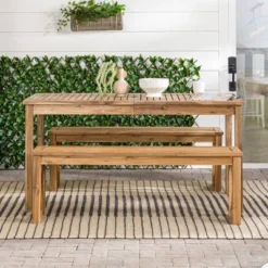 3pc Acacia Wood X Design Outdoor Patio Dining Set - Brown - Saracina Home 16 3pc Acacia Wood X Design Outdoor Patio Dining Set - Brown - Saracina Home -Outdoor Furniture Store GUEST 6d770303 bf3b 4b8f af2d 632862928d22