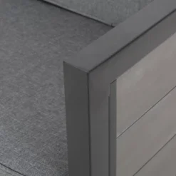 Jax 2pc Faux Wood Loveseat Set - Gray - Christopher Knight Home -Outdoor Furniture Store GUEST 7676b0d8 d125 4073 96f1 62ca4686ecfe