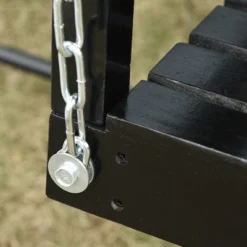 Outsunny 2-Seater Hanging Porch Swing Outdoor Patio Swing Chair Seat With Slatted Build And Chains, 440lbs Weight Capacity -Outdoor Furniture Store GUEST 89b51951 e4b6 4fa7 80ae b9f69cb7bfc0