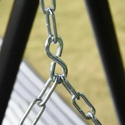 Outsunny 2-Seater Hanging Porch Swing Outdoor Patio Swing Chair Seat With Slatted Build And Chains, 440lbs Weight Capacity -Outdoor Furniture Store GUEST 915e4c27 78d2 45b6 8c44 0ed5a828460f