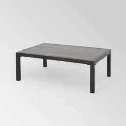 Jax 2pc Faux Wood Loveseat Set - Gray - Christopher Knight Home -Outdoor Furniture Store GUEST 98362372 c5c7 400d 8068 6a89447acc2a