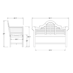 Lutyens 4ft Teak Bench - Natural - Cambridge Casual 7 Lutyens 4ft Teak Bench - Natural - Cambridge Casual -Outdoor Furniture Store GUEST 9e1c060a 1b60 4baa b0cd 6653c5c91fe8