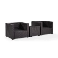 Biscayne 3pc Outdoor Wicker Seating Set - White - Crosley -Outdoor Furniture Store GUEST a818e669 180f 4b39 8981 9b8e20bb717e
