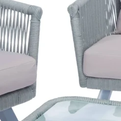 Belmi 4pc Rope Living Set - Gray - Safavieh 16 Belmi 4pc Rope Living Set - Gray - Safavieh -Outdoor Furniture Store GUEST ae557dca 9d45 4b3d a598 15e7371ce93a