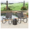 Gracie's 3 Piece Rocking Chair Set - Dark Brown - Christopher Knight Home -Outdoor Furniture Store GUEST c3692dd5 f5a1 4fd5 a382 9a9b5f2505d4