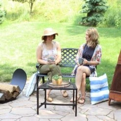 Sunnydaze Decor Sunnydaze 2-Person Checkered Design Cast Aluminum Outdoor Patio Bench, Black 17 Sunnydaze Decor Sunnydaze 2-Person Checkered Design Cast Aluminum Outdoor Patio Bench, Black -Outdoor Furniture Store GUEST cbeba1fa fcf6 4c88 9b9a 12b3945296ab