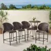 Oyster Bay Set Of 4 Wicker Counterstool - Multibrown - Christopher Knight Home -Outdoor Furniture Store GUEST cc1efc78 4ef4 4387 b59c d2969492490e