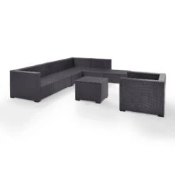 Biscayne 6pc Outdoor Wicker Sectional Set - Mist - Crosley -Outdoor Furniture Store GUEST ccf782ea 1727 4a5a a875 4554b588905d