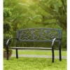 Evergreen Hummingbird Metal Garden Bench - Black -Outdoor Furniture Store GUEST cdc19fe3 a3db 46d6 a0fb 9072d52e2738