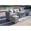 5pc Patio Wicker Conversation Set With Fire Pit Light Gray - Direct Wicker -Outdoor Furniture Store GUEST d48d36b2 5967 421e ab6f b1ee9d4c7535