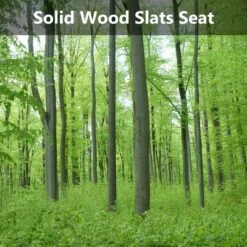 Costway Patio Park Garden Bench Porch Chair Outdoor Deck Cast Iron Hardwood Rose -Outdoor Furniture Store GUEST dc9aff96 5c09 4f9e bbee d485417bdecd