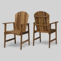 2pk Malibu Acacia Wood Patio Adirondack Dining Chairs - Christopher Knight Home -Outdoor Furniture Store GUEST ecf47dd3 f4d8 4365 94a7 fa67a961a250