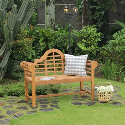Lutyens 4ft Teak Bench - Natural - Cambridge Casual 4 Lutyens 4ft Teak Bench - Natural - Cambridge Casual - Image 2