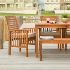 Ravenscroft 6pc Acacia Wood Patio Dining Set - Brown - Saracina Home 9 Ravenscroft 6pc Acacia Wood Patio Dining Set - Brown - Saracina Home -Outdoor Furniture Store GUEST f637e9bb 7db7 491c 87af fb487fb22fec