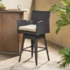 Braxton Wicker Swivel Patio Bar Stool With Cushion - Multi-Brown - Christopher Knight Home -Outdoor Furniture Store GUEST f640bcac 4e45 43b1 9d5f 5588601fd151