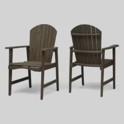 2pk Malibu Acacia Wood Patio Adirondack Dining Chairs - Christopher Knight Home -Outdoor Furniture Store GUEST f92dc701 2648 45b8 b402 76c9f920241c