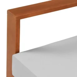 Grafton Eucalyptus 3 Seat Outdoor Bench With Cushions - Gray/Natural - Alaterre Furniture -Outdoor Furniture Store GUEST ff13b2a7 dae6 4e8e 947b 8758f31d2430